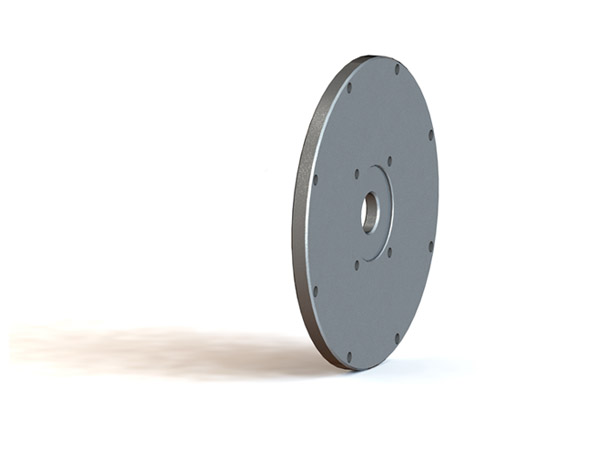 Flanges for flywheel engine with fitting for cardan shaft